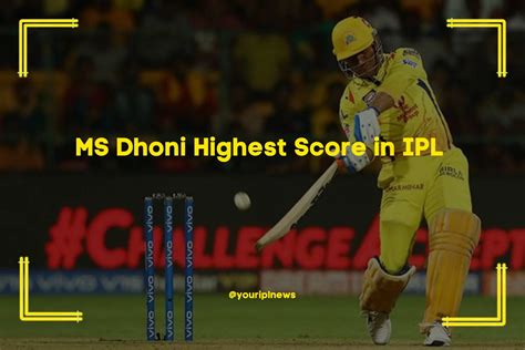 dhoni highest score.